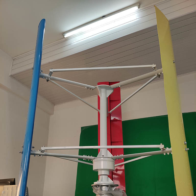 হাইব্রিড সিস্টেমের জন্য 5KW ছোট এইচ উল্লম্ব বায়ু টারবাইন অ্যালুমিনিয়াম অ্যালয় ব্লেড VAWT ডিজাইন