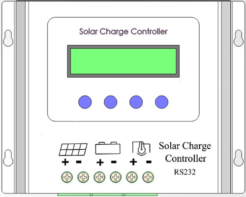 ইন্টেলিজেন্ট 500W PWM সোলার চার্জ কন্ট্রোলার 12V 30A IP65 সোলার প্যানেল PWM কন্ট্রোলার
