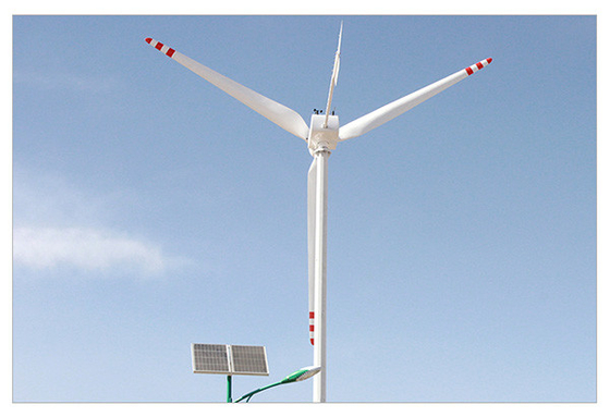 ফ্ল্যাঞ্জ সংযোগ অনুভূমিক বায়ু টারবাইন 10KW 220V অনুভূমিক বায়ু কল
